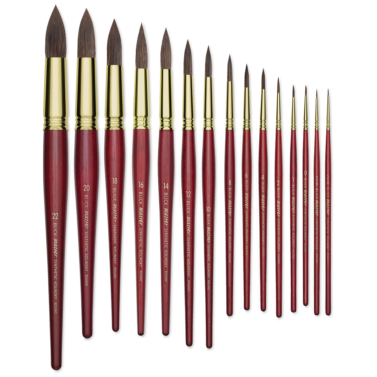 Da Vinci Maestro Kolinsky - Series 35 - Long Tapered Brush Red