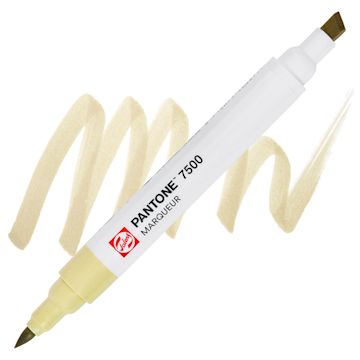 Open in modal - Pantone Dual Tip Marker - 7500, swatch and marker