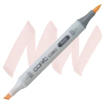 Open in modal - Copic Ciao Double Ended Marker - Pinkish White R00 marker and swatch
