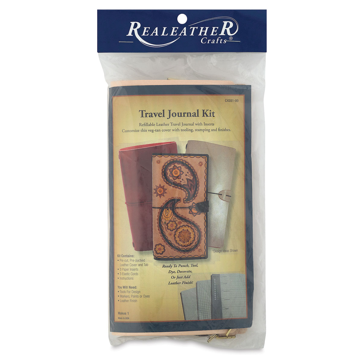 Realeather Leather Travel Journal Kit