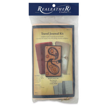 Realeather Leather Travel Journal Kit, front of the packaging