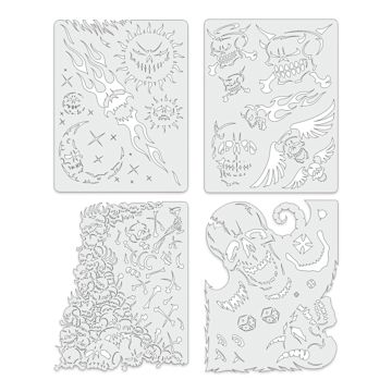 Open in modal - Iwata Artool Freehand Template - Set of 4, Son of Skull Master Mini