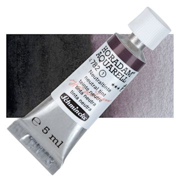 Open in modal - Schmincke Horadam Aquarell Watercolor - Neutral Tint, 5 ml tube and swatch