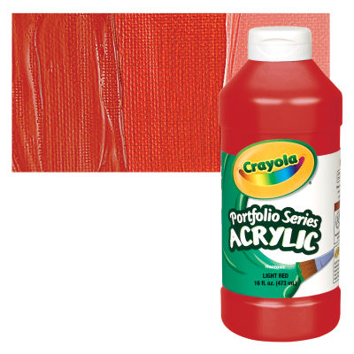 Crayola Portfolio Series Acrylics - Light Red, 16 oz bottle