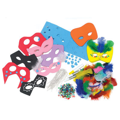 Colossal Craft Masks Kit - Components of Classroom Pack shown