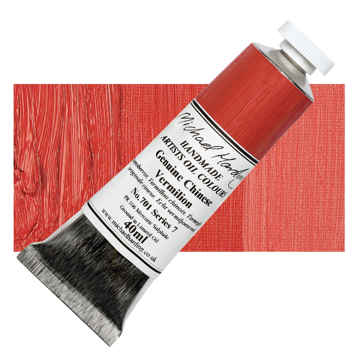 genuine vermilion oil paint