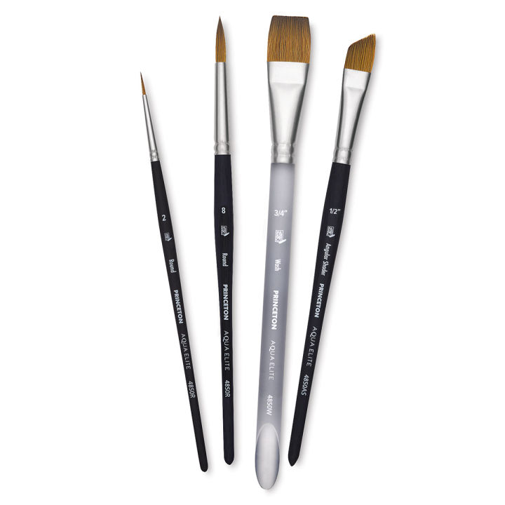 Princeton Aqua Elite Series 4850 Synthetic Brushes - Set of 4 | BLICK ...