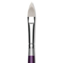 Silver Brush Silver Silk 88 Synthetic Brush - Short Handle, Cat's Tongue, Size 6