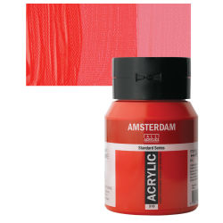 Landelijk patroon Roman Amsterdam Standard Series Acrylic Paint - Pyrrole Red, 500 ml, Bottle |  BLICK Art Materials