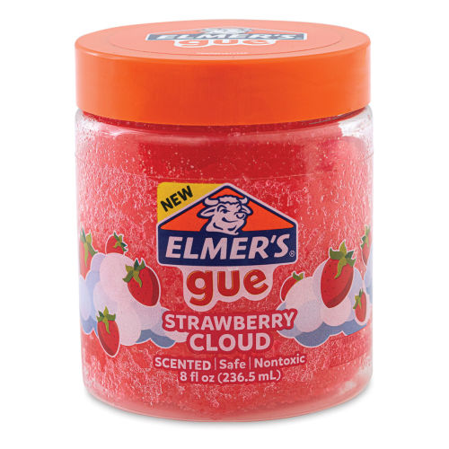 Elmer's Gue Premade Slime - Strawberry Cloud Scented Slime, 8 oz