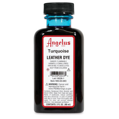 Angelus Leather Dye - Turquoise, 3 oz, Bottle