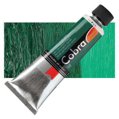 Royal Talens Cobra Water Mixable Oil Color - Permanent Green Deep, 150 ml tube