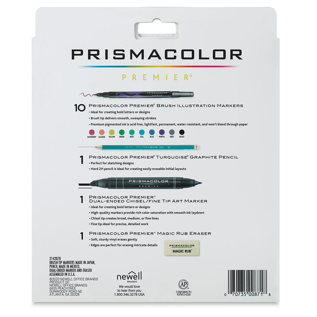 Prismacolor Hand Lettering Set - Brush, 13-Piece Set 