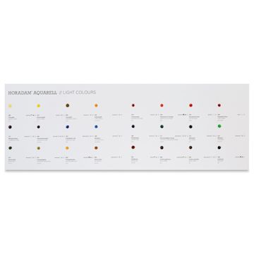 Open in modal - Schmincke Horadam Aquarell Artist Watercolor - 24 Light Colors Dot Card