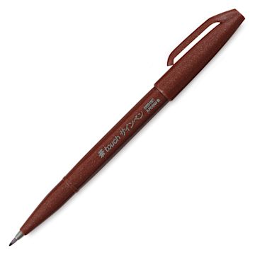 Open in modal - Pentel Arts Brush Tip Sign Pen - Brown