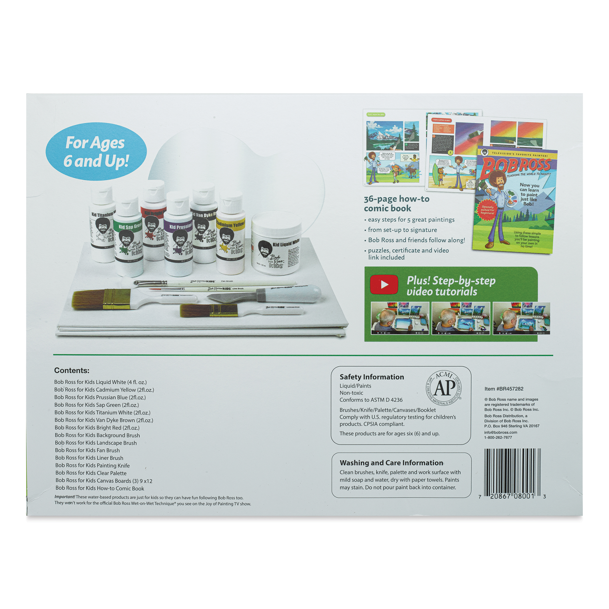 Bob Ross Happy Lessons For Kids Painting Set – Toys and Treasures