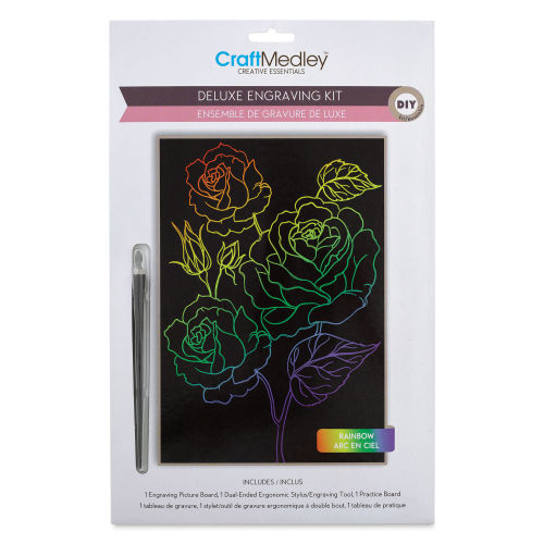 Craft Medley Deluxe Engraving Kit - Rainbow Rose Bush
