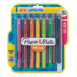 PaperMate InkJoy Capped Gel Pens, Pkg of 14 Assorted Colors, 0.7 mm
