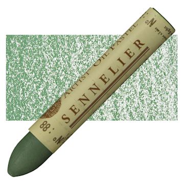 Open in modal - Sennelier Oil Pastel - Sap Green Light oil pastel and swatch