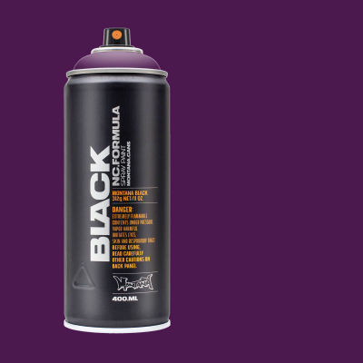 Montana Black Spray Paint - Galaxy, 400 ml can with swatch