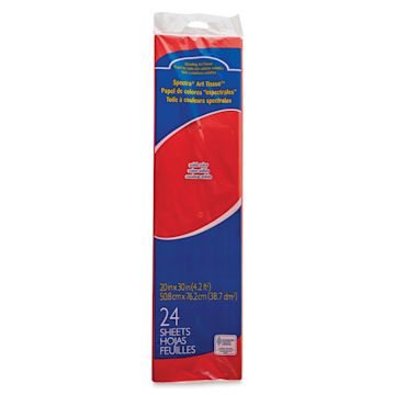Open in modal - Spectra Deluxe Bleeding Art Tissue - 20" x 30", Scarlet, 24 Sheets