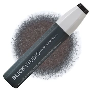 Open in modal - Blick Studio Marker Refill - Black, 020, swatch and refill