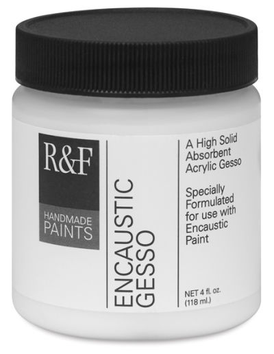 R&F Encaustic Gesso - Front of 4 oz Jar shown