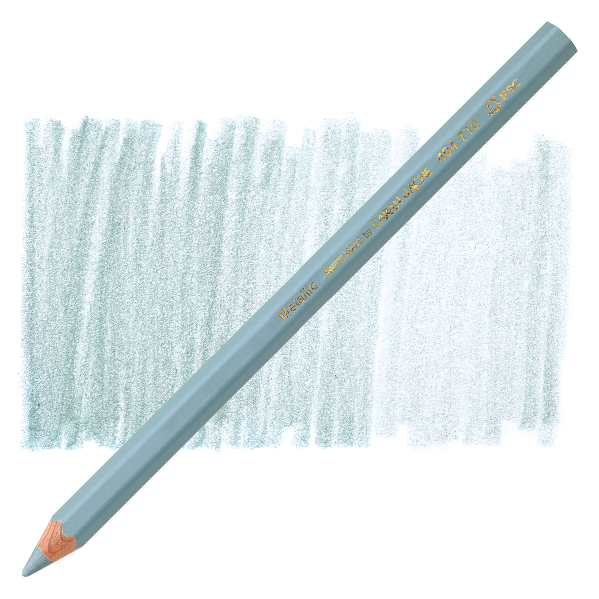Mint Green Caran D'Ache Maxi Metallic Coloured Pencil