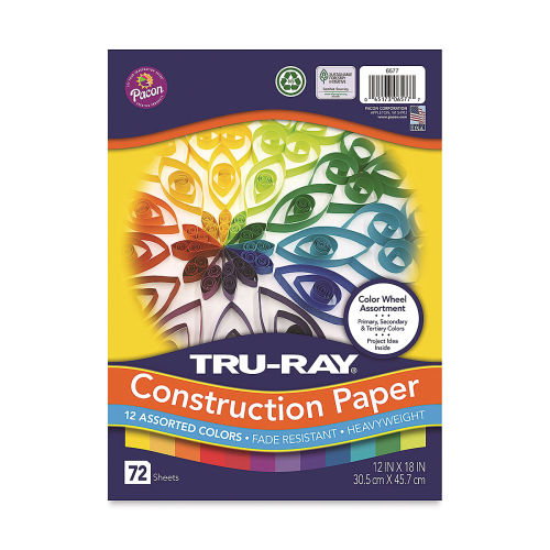 Tru-Ray Construction Paper, 12 x 18 Salmon