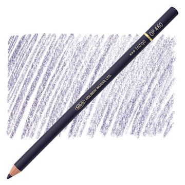 Open in modal - Holbein Artists' Colored Pencil - Indigo, OP460 pencil and swatch