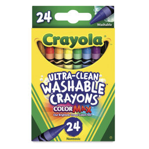 Crayola Ultra-Clean Washable Crayons - Regular, Set of 24