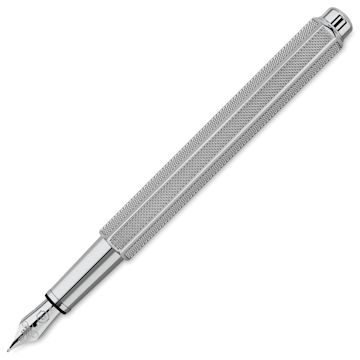 Open in modal - Caran d'Ache Milanese Mesh Fountain Pen - Fine, cap off (image shows a different size nib)