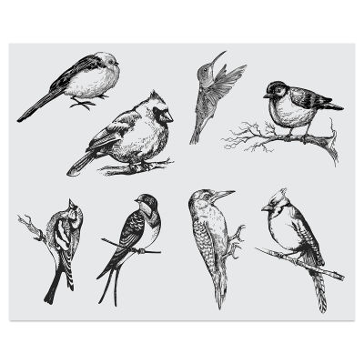Mayco Designer Silkscreens - Small Birds