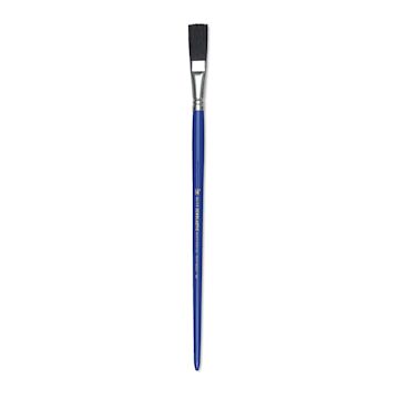 Open in modal - Blick Scholastic Black Bristle Brush - Easel, Long Handle, Size 3/4"