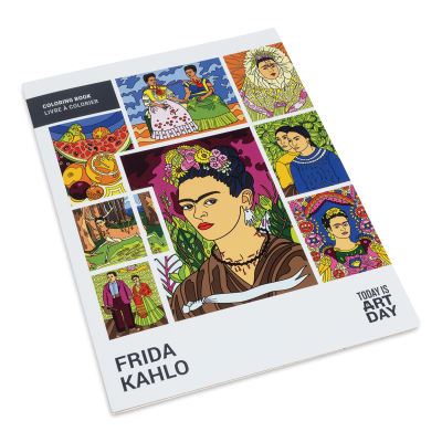 Today Is Art Day Art History Coloring Book - Frida Kahlo (front cover)