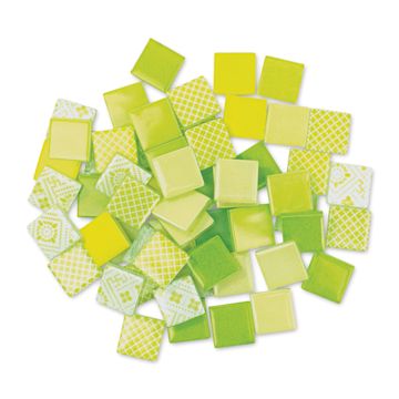 Open in modal - Mosaic Mercantile Patchwork Tiles - Lemon/Lime, 3 lb