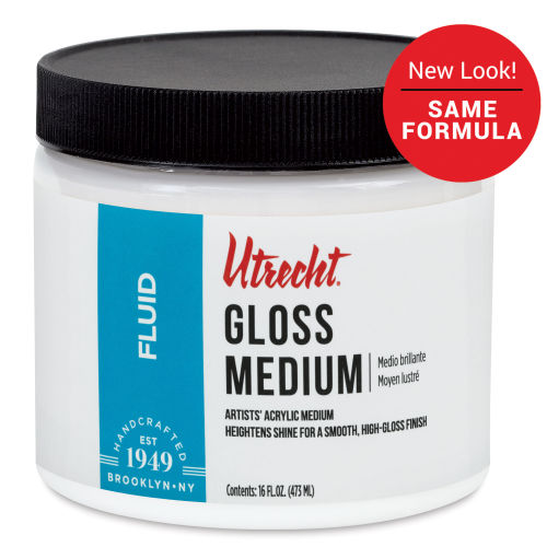 Utrecht Matte Medium & Varnish - 5 oz jar