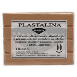 Van Aken Plastalina Modeling Clay - 1 lb, Brown