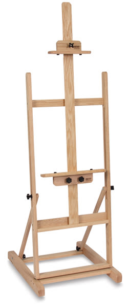 Best Frontier H-Frame Easel - Angled view of easel with mast extended
