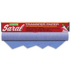 Saral Wax Free Transfer Paper - Blue package shown with roll