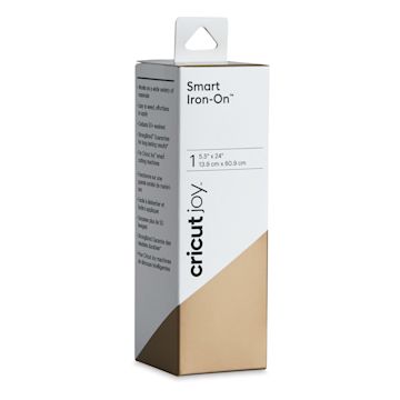 Open in modal - Cricut Joy Smart Iron-On - Gold, 5-1/2" x 24", Roll (In packaging)