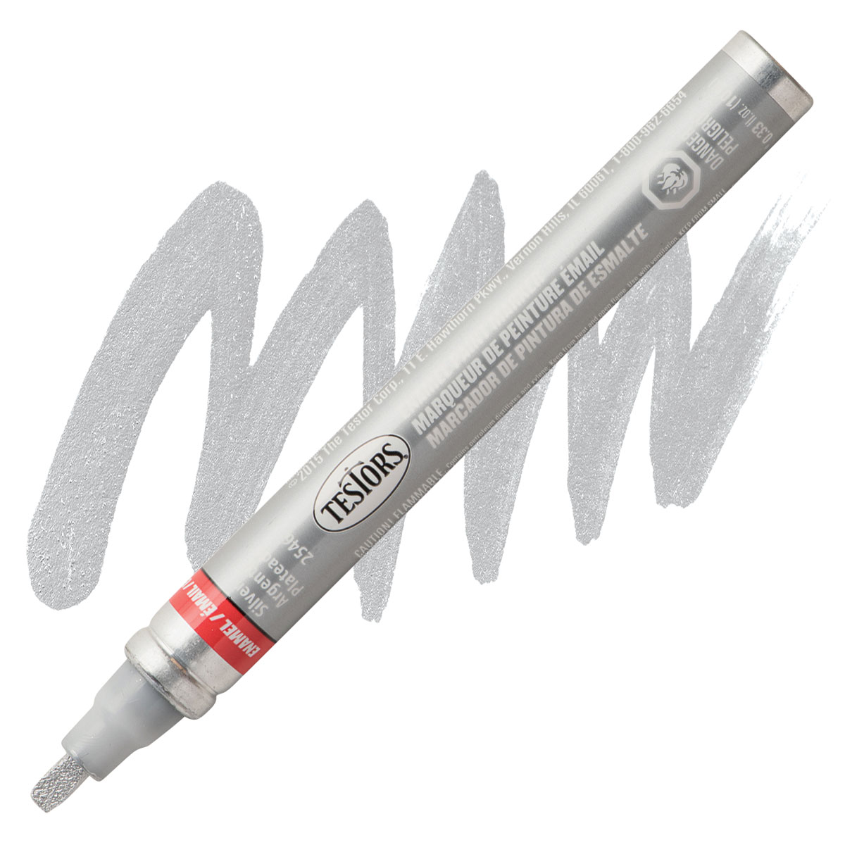 Testors Metallic Silver Enamel Paint Marker (6-Pack) 2546C - The