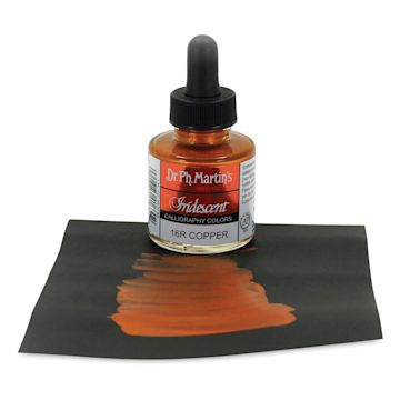 Open in modal - Dr. Ph. Martin's Iridescent Calligraphy Ink - Copper, 1 oz