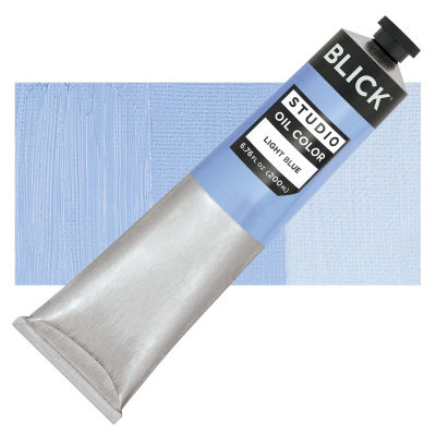 Blick Oil Colors - Light Blue, 200 ml, Tube with Swatch