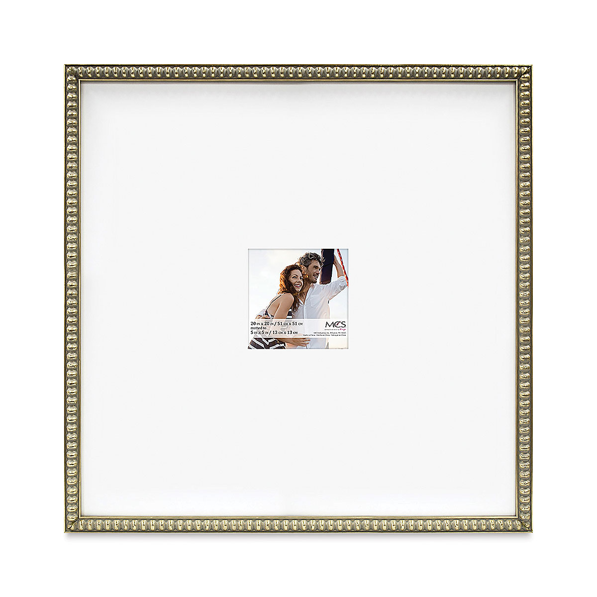 MCS 8X10 Thin Bead Wood Collage & Portrait Frame with 5x7 47605