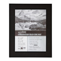 Crescent Select Conservation Solids Pre-Cut Mat - Deep Black, 4 ply, 16" x 20"