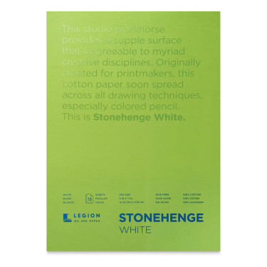 Legion Stonehenge Drawing Paper - 5'' x 7'', White, 15 Sheets