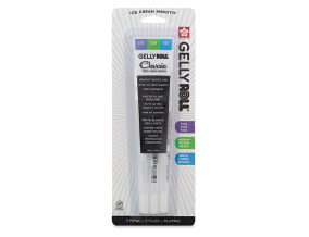 20777-1029-GELLY ROLL MED POINT-WHITE 3 PC SET