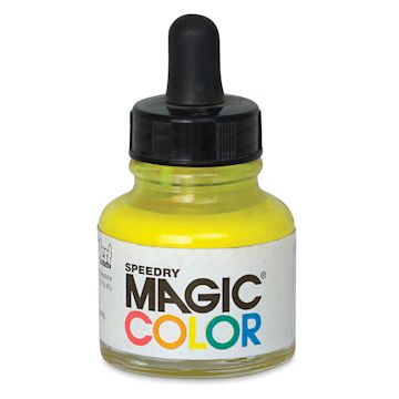 Open in modal - Magic Color Liquid Acrylic Ink - Front of bottle of Astral Yellow Ink
