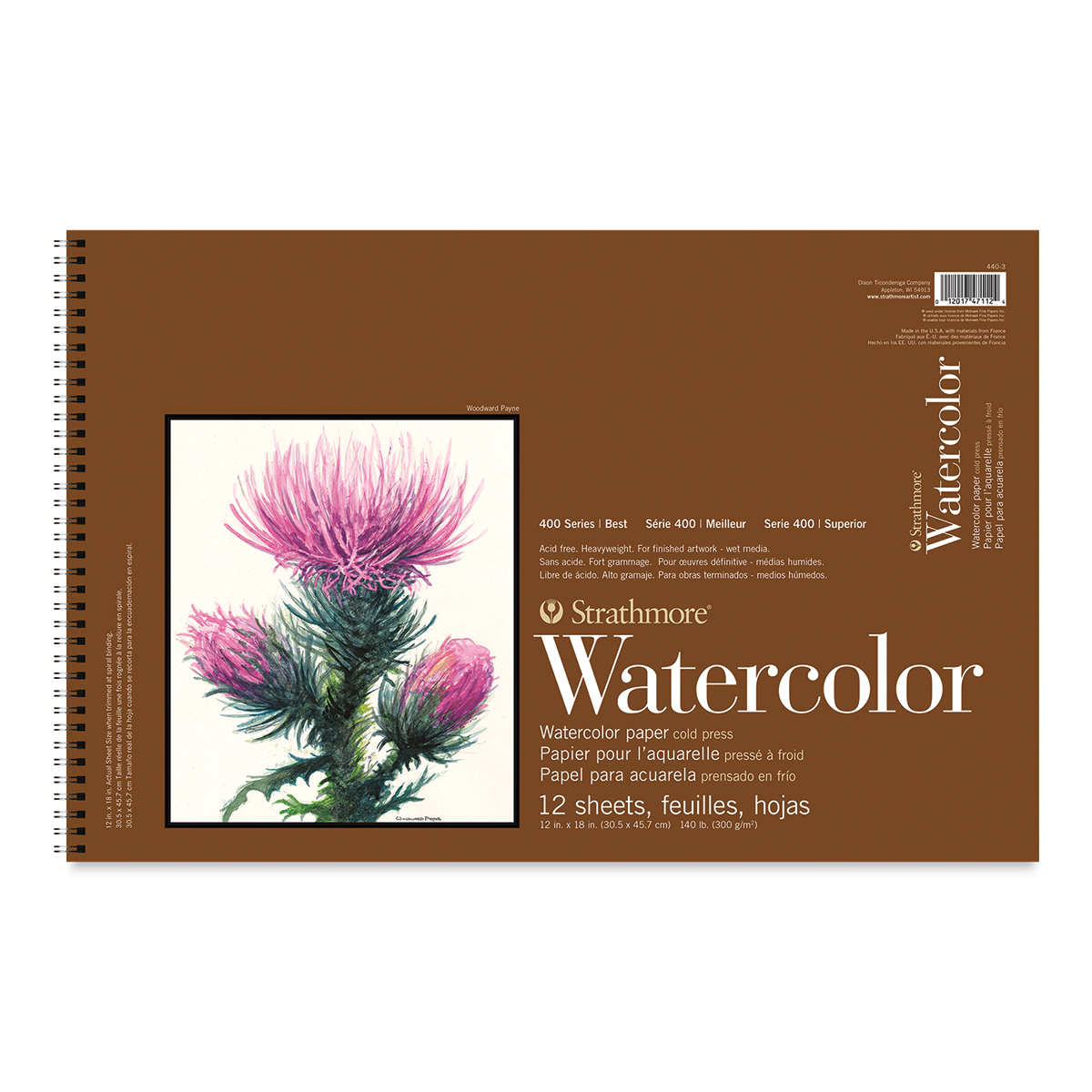 Strathmore Watercolor Paper Pack 5X7-25 Sheets - 012017571343